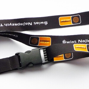 smycz reklamowa z klamerką i linką smycz reklamowa z klamerką i linką